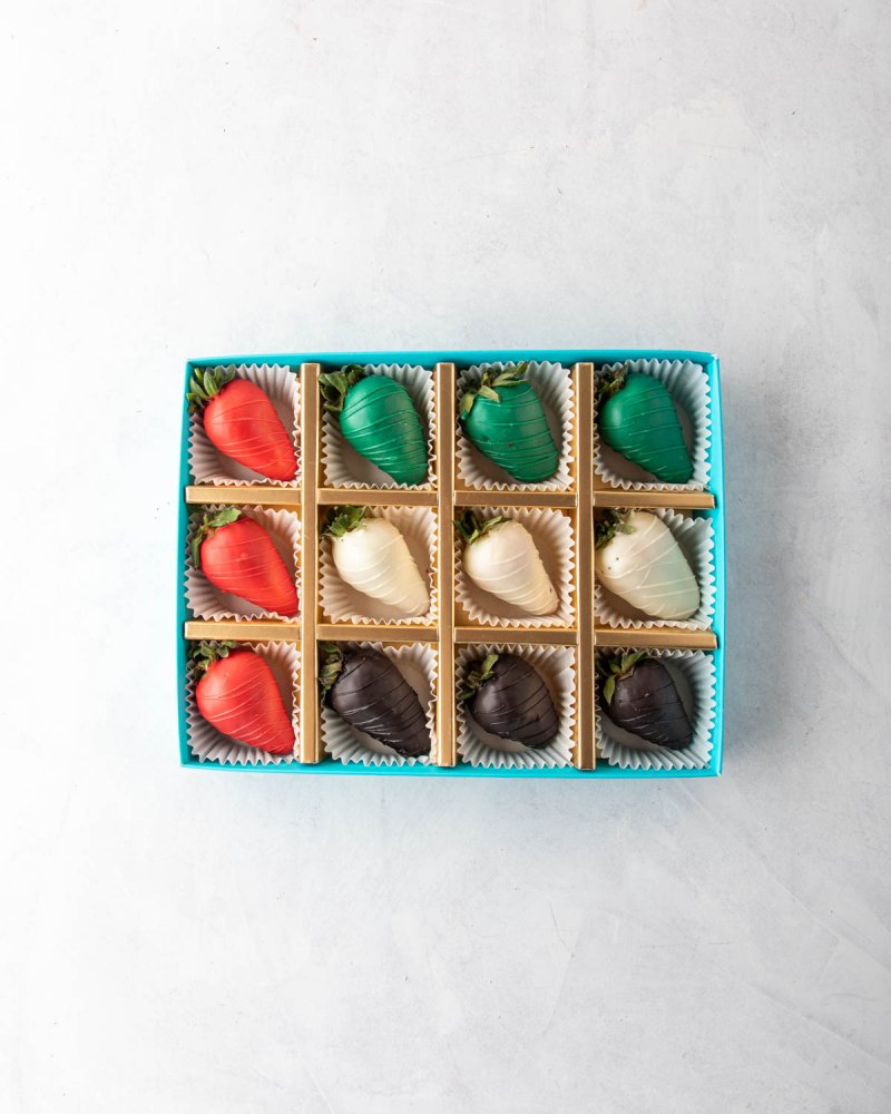 UAE flag Strawberries