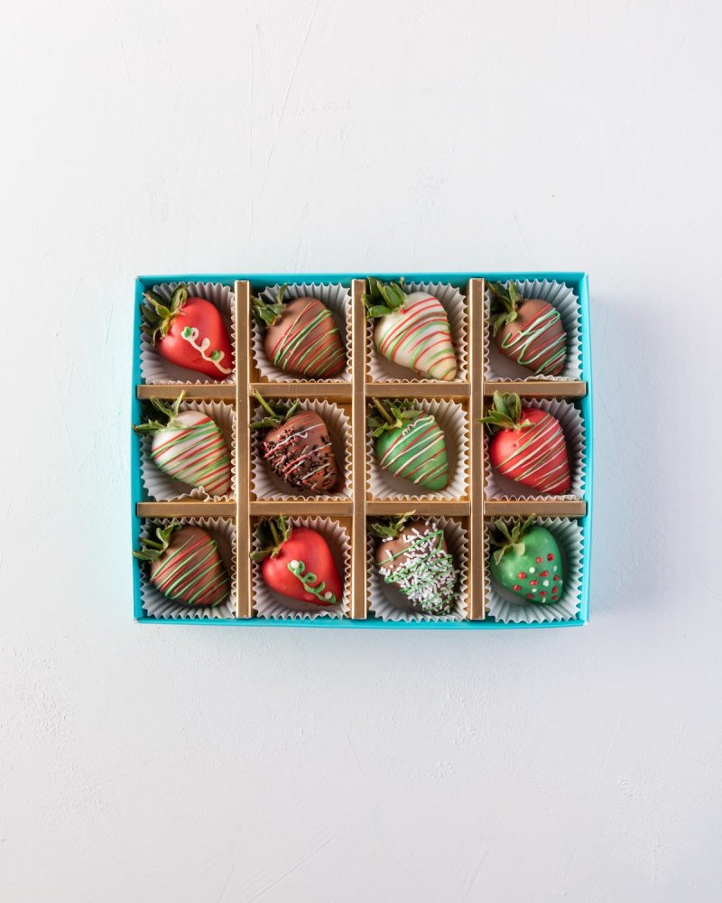 12pcs Christmas Strawberries - Image 2