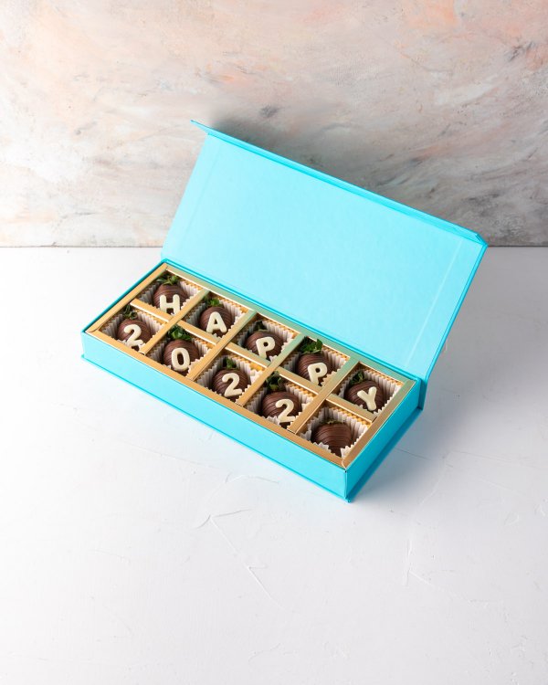 Happy 2022 Chocolate Strawberries by NJD