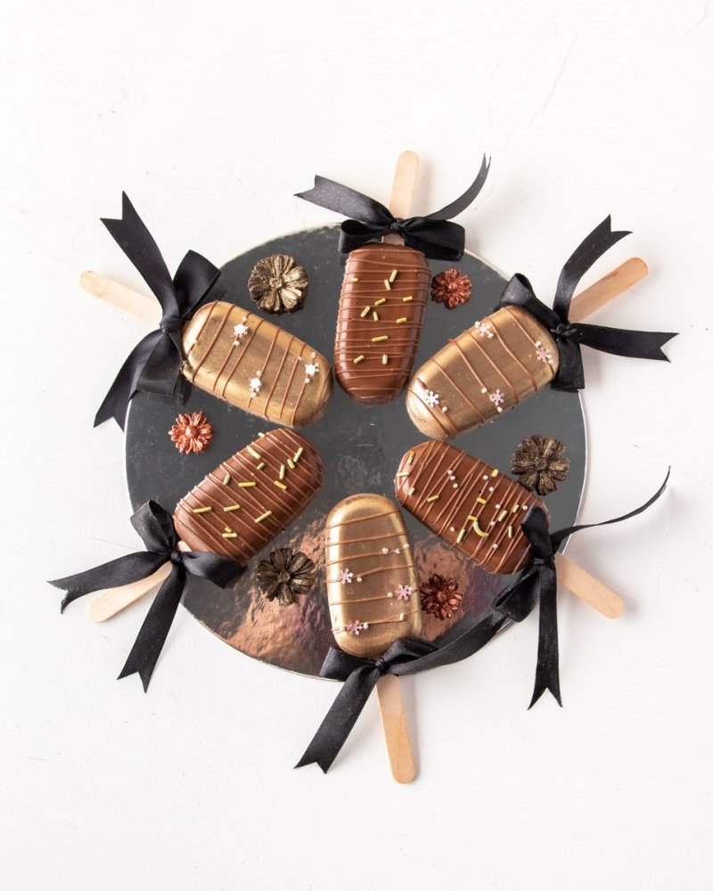 Milk Chocolate Cakesicles by NJD