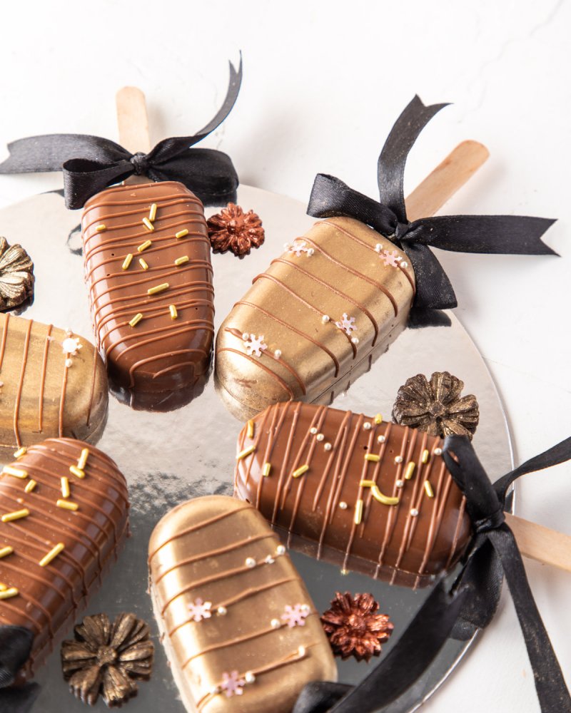 Milk Chocolate Cakesicles by NJD