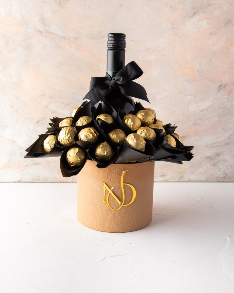 Truffles and VINA’0° le Merlot Hamper by NJD