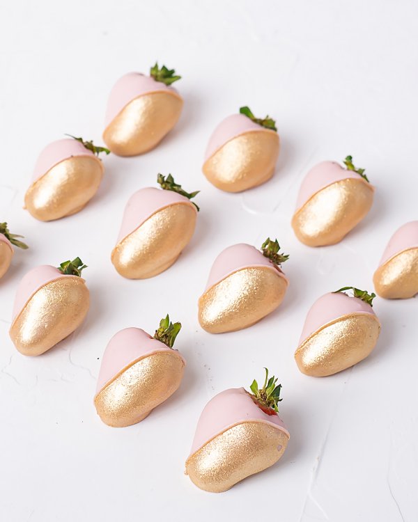 Ruby and Gold Strawberries by NJD