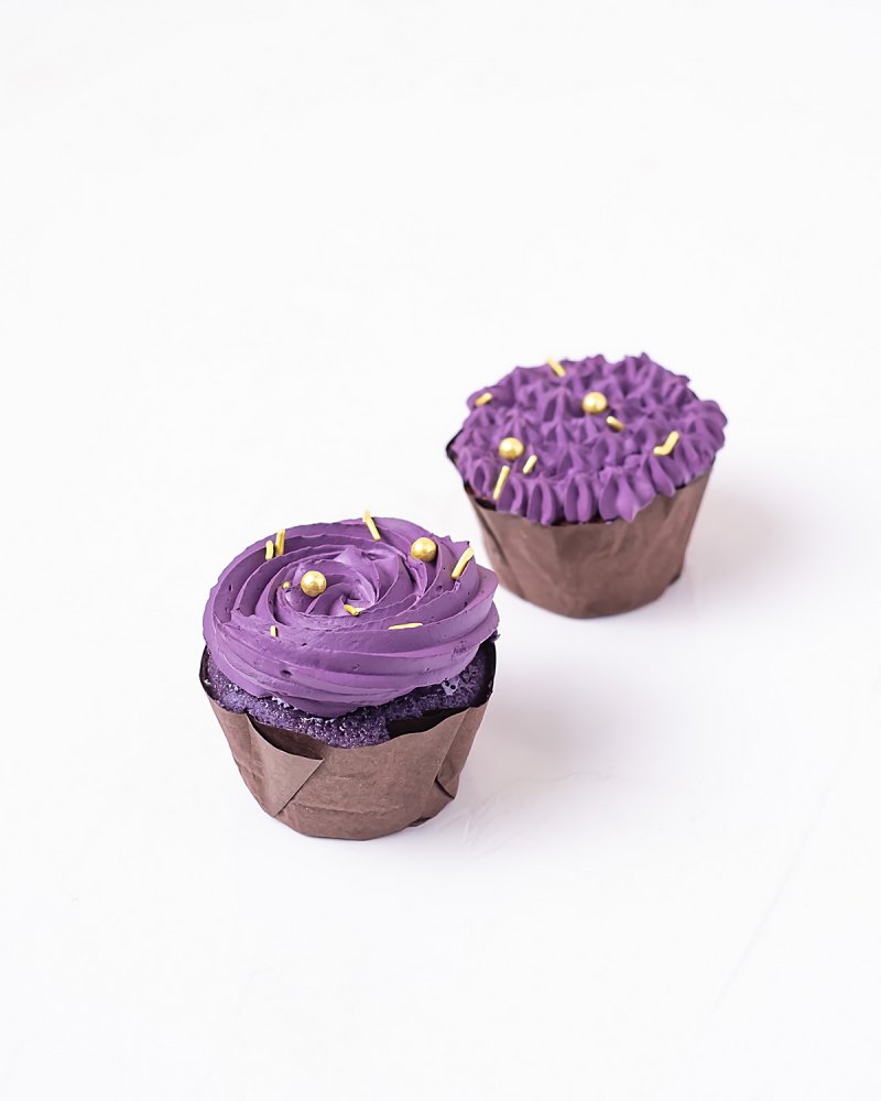 2 Purple Velvet Cupcakes - Image 2