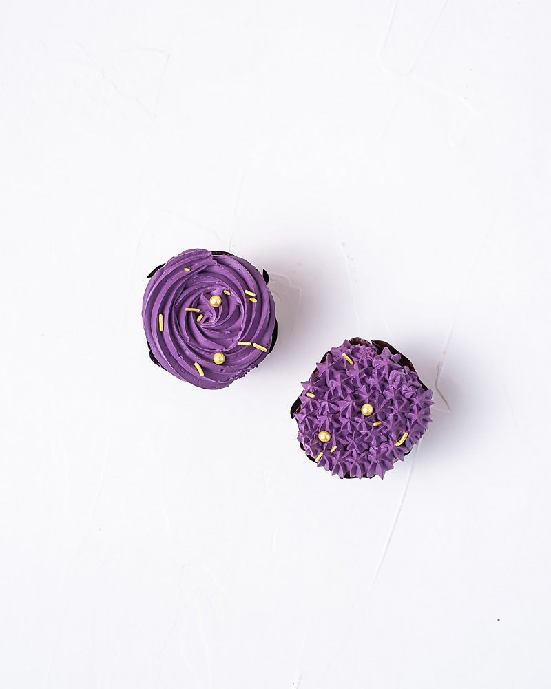 2 Purple Velvet Cupcakes - Image 3