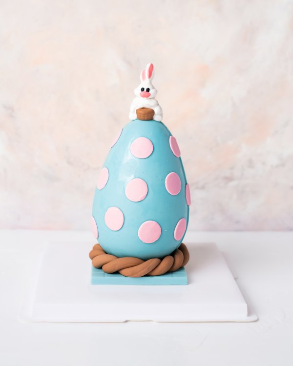 Blue and Pink Chocolate Egg  by NJD