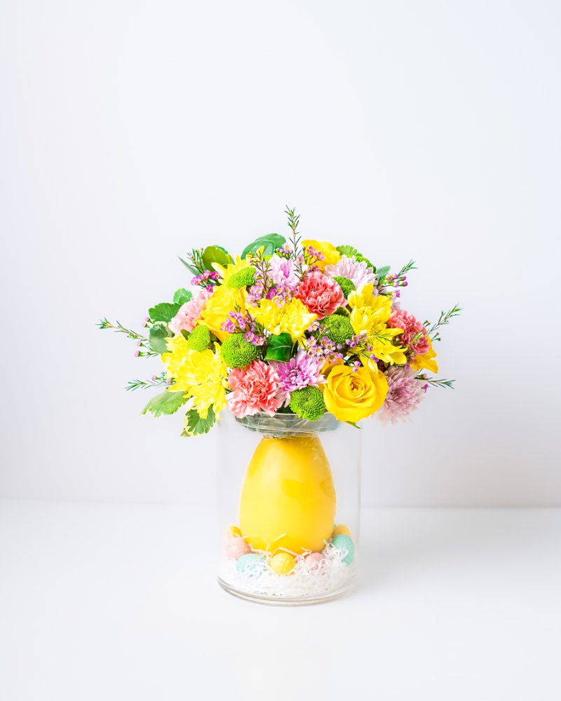 Spring Bouquet with Large Egg - Image 2