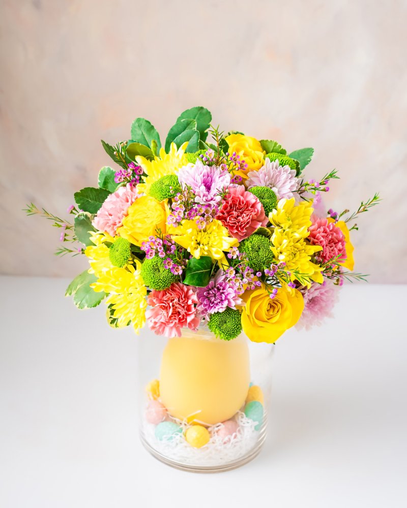 Spring Bouquet with Large Egg - Image 3