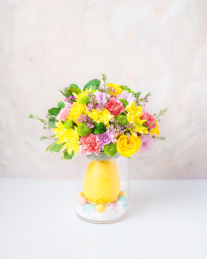 Spring Bouquet with Large Egg - Image 4
