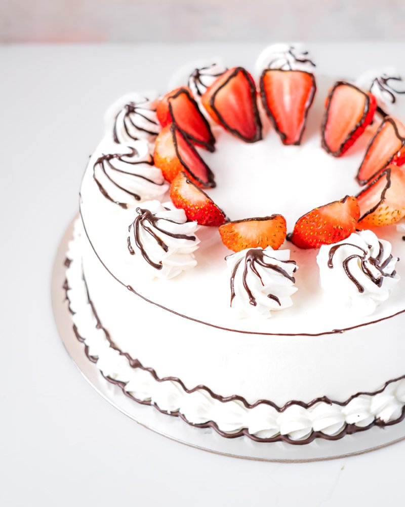1kg Cartoon Cake with Strawberries by NJD - Image 2
