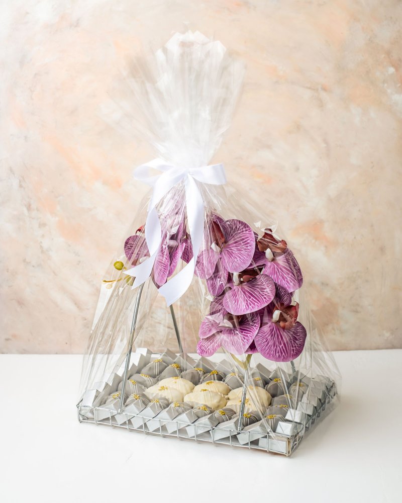Lilac Orchid Gift Arrangement by NJD - Image 3