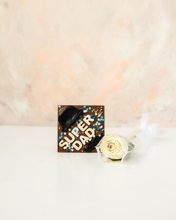 Super Dad Chocolate with Rose by NJD