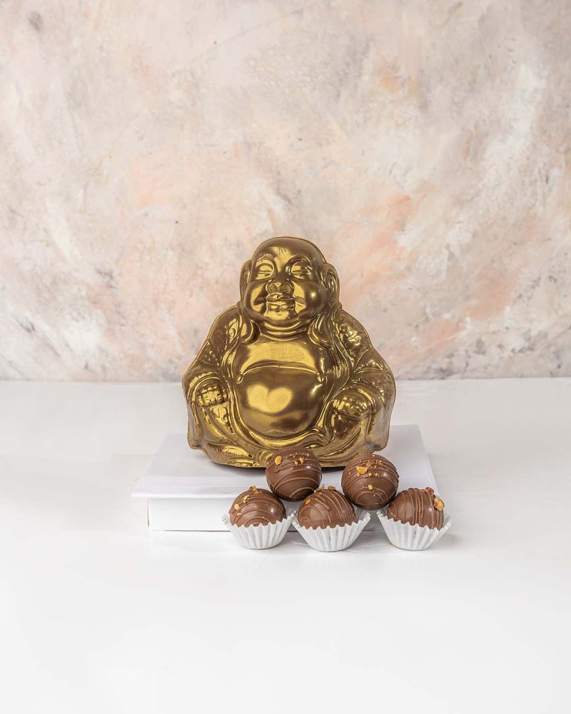 Chocolate Smiling Buddha with Truffles by NJD