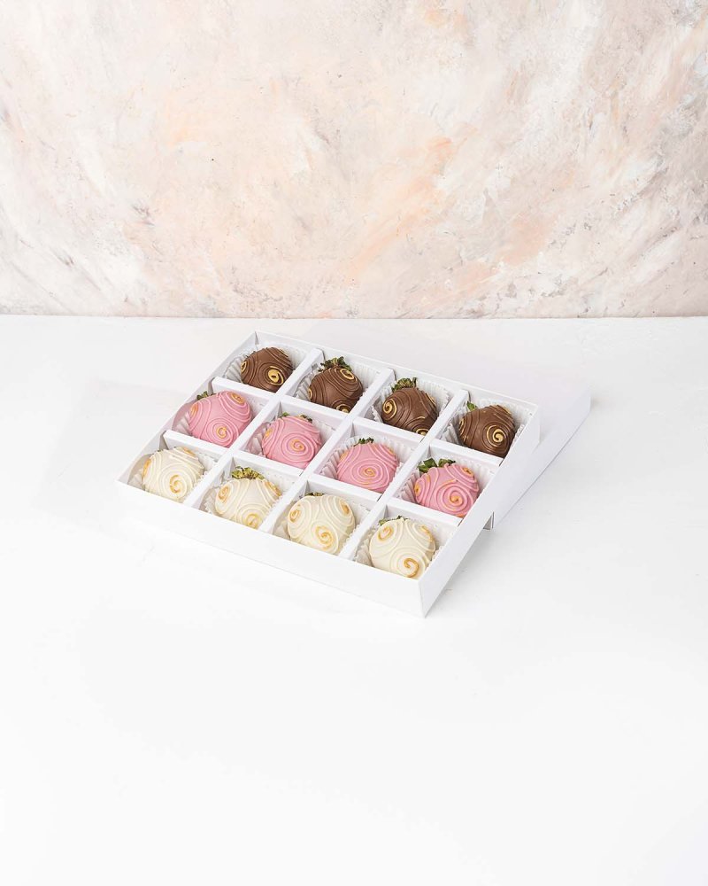 Milk, Ruby and White Chocolate Strawberries by NJD - Image 2