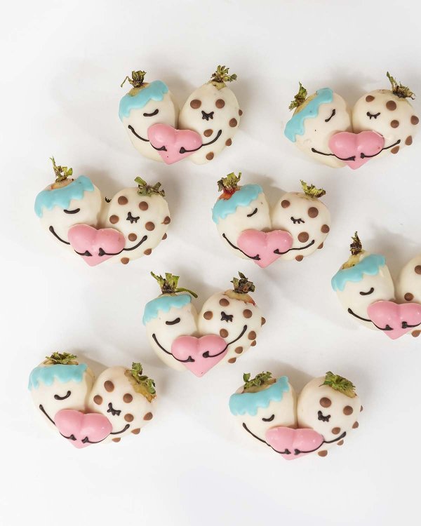 Hugging Chocolate Covered Designer Strawberries by NJD