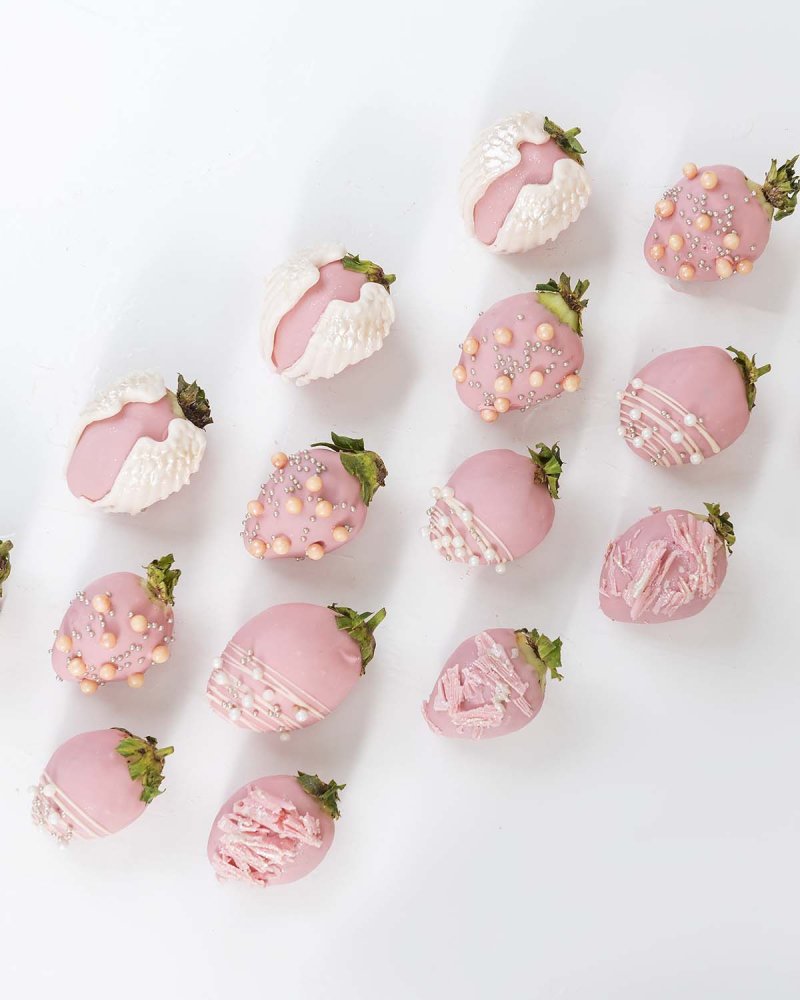 Ruby Chocolate Strawberries with Wings by NJD