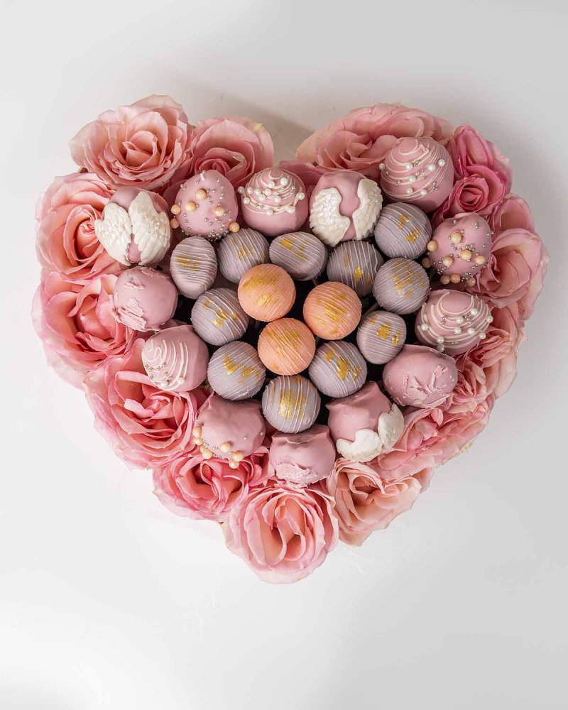 Roses, Assorted Truffles and Designer Strawberries Hamper by NJD - Image 2