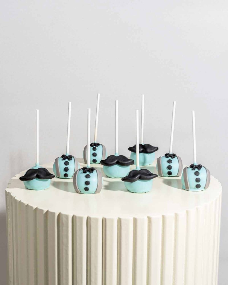 Cake pops with Moustache