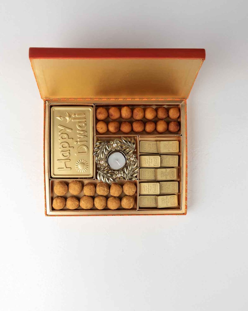 Ladoo and Chocolate Diwali Gift Box - Image 3