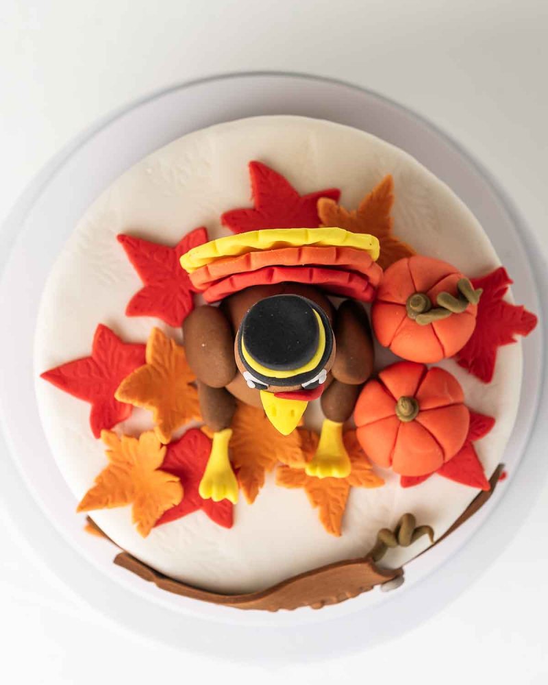 Thanksgiving theme 1kg cake by NJD - Image 4