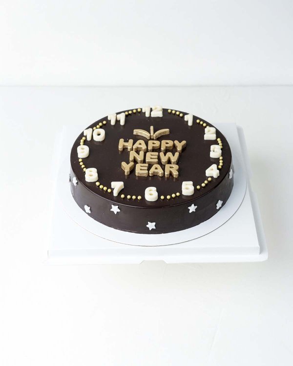 Happy New Year Cake with Chocolate