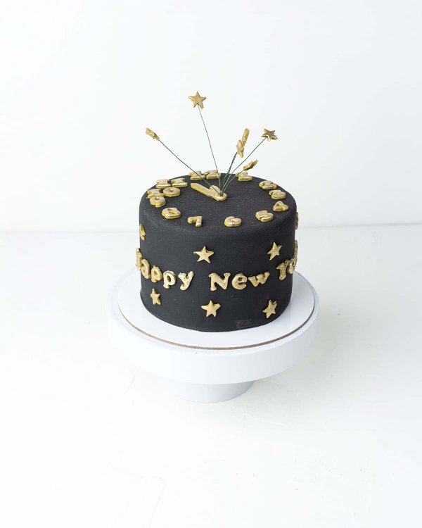 Dark Chocolate NYE Cake