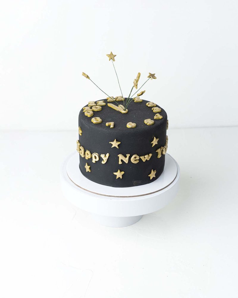 Dark Chocolate NYE Cake