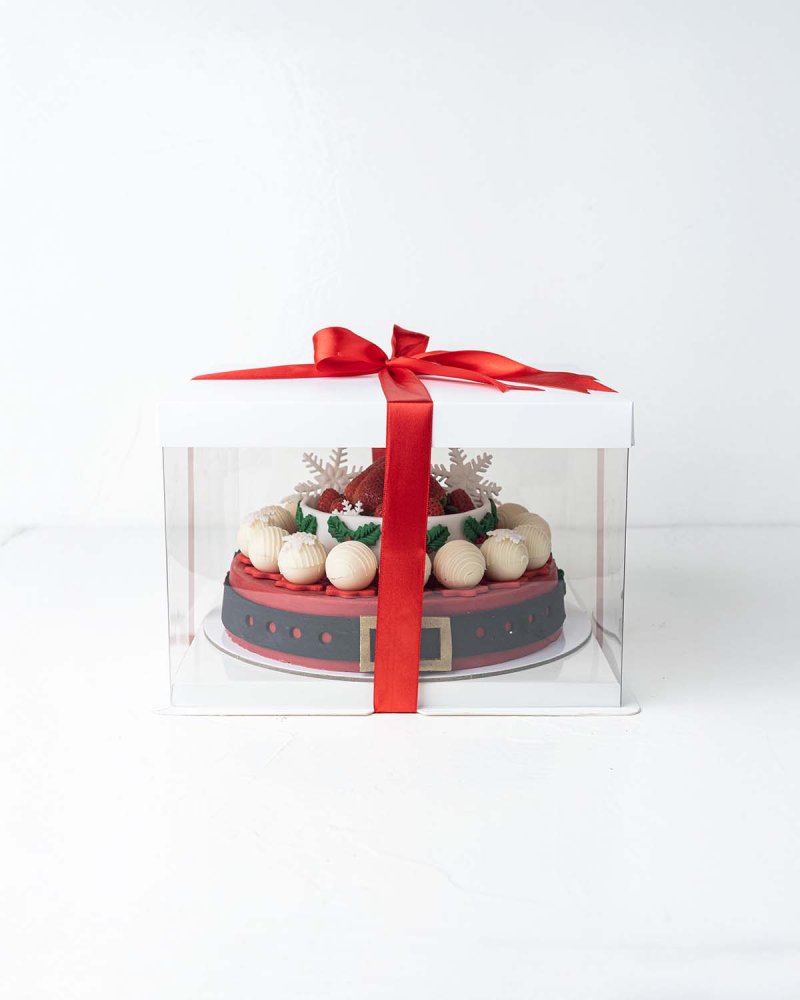 Holiday Season Cake with fresh strawberries - Image 4